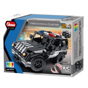 Конструктор на шасси - 2 в 1 джип POLICE QiHui QH8026 (355 деталей), 2.4Ghz